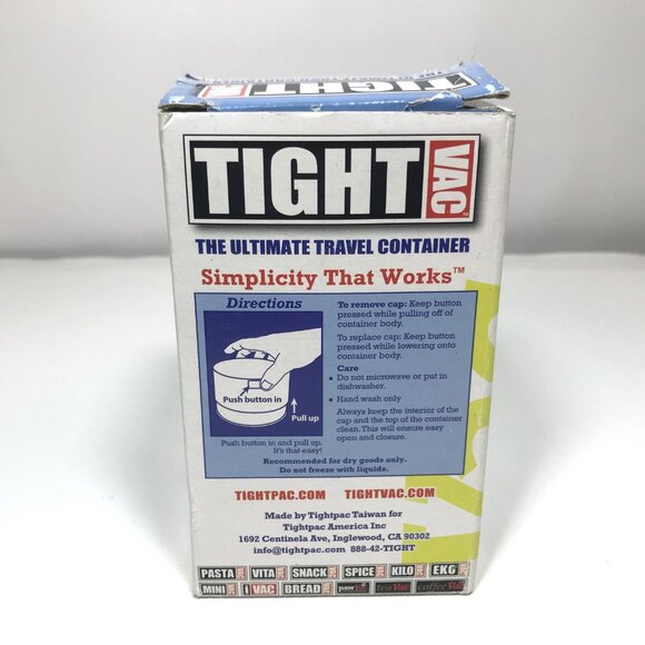 Tight Vac Vacuum Sealed Container for Coffee Tea Herbs Snacks 6 oz - Picture 10 of 12